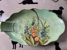 Carlton Ware - Green Lustre One Handled Dish, Mid Century, Excellent