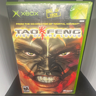 Microsoft Game Studios Tao Feng: Fist of the Lotus Xbox M 2003 w/ Manual