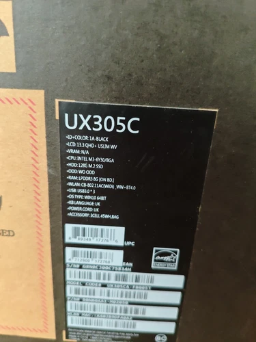 ASUS ZenBook UX305C Slim Laptop Intel Core m3-6Y30 8GB RAM 128GB SSD - Picture 3 of 17