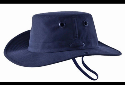NEW Tilley T3 CLASSIC WANDERER Hat NAVY BLUE Cotton Canvas 7 3/8 Wide Brim