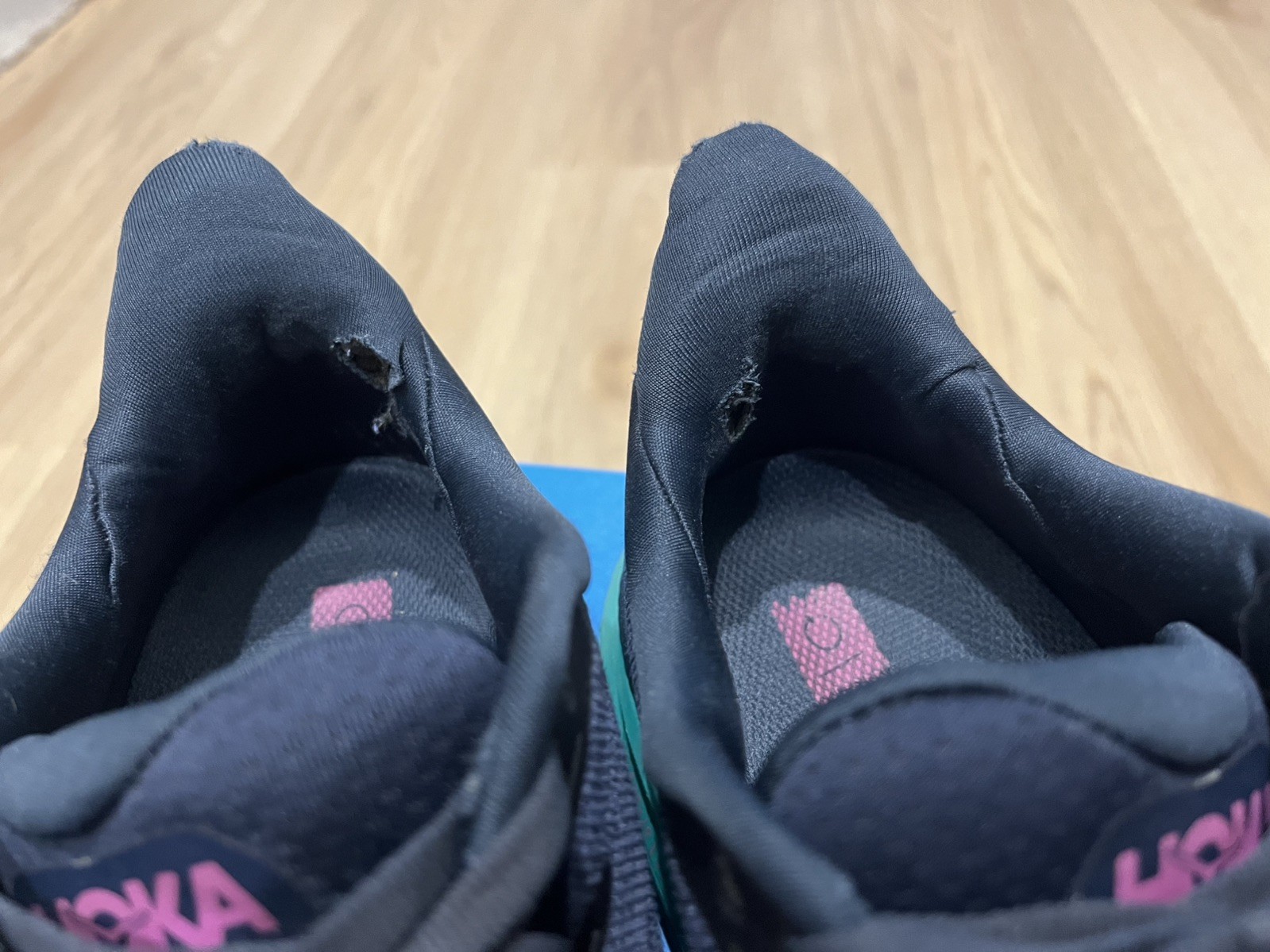 Hoka One One Clifton 8 Shoes Women Size 8.5 B Blue Green Running Sneakers thumbnail 8