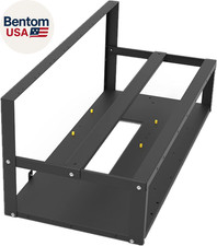 Mining Rig Frame, Steel Open Air Miner Mining Frame Rig Case up to 8 GPU for Cry