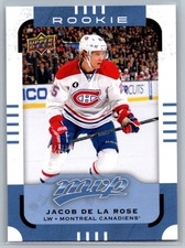 2015-16 Upper Deck MVP #191 Jacob de la Rose Montreal Canadiens RC Rookie