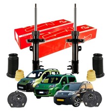 Kit 2 Ammortizzatori Ant Speed Nuovo Fiat Qubo Fiorino Nemo Bipper + Supporti