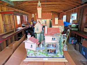 MINIATURE MODEL DIORAMA FOLK ART 1:24 SCALE "SAN ANDREAS MONASTERY BILL LANKFORD