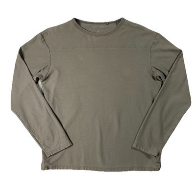Uniqulo X LEMAIRE Long Sleeve Crew Neck Reverse Knit Tee Sage Green Women's M