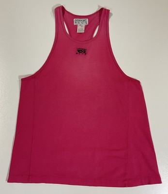 Vintage Newport Blue Barbie Pink Tank Top Sz M Unisex Beach 80s