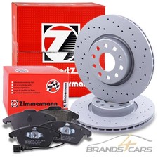 ZIMMERMANN SPORT-BREMSSCHEIBEN +BELÄGE VORNE FÜR AUDI A3 SEAT LEON SKODA SUPERB