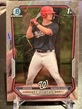 2026 1st Bowman Sam Petersen Chrome Lazer Refractor #BCP122 Washington Nationals
