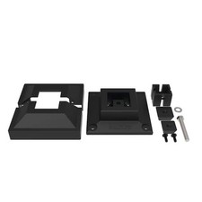 TuffBilt Outdoor Living Surface Post  Mount Kit Aluminum Black 73055199