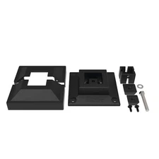 TuffBilt Outdoor Living Surface Post  Mount Kit Aluminum Black 73055199