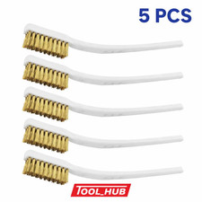 Small Brass Wire Brush Handcraft DIY Jewellery Metal Surface Cleaning Tool 5pcs