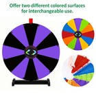 WinSpin 24" Display Prize Wheel Black & Purple Modular Custom Tabletop 12 Slots — photo 2