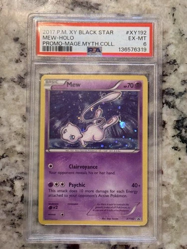2017 POKEMON XY BLACK STAR PROMO MAGEARNA MYTHICAL COLL #XY192 MEW-HOLO PSA 6