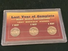 Last Year of Complete Buffalo Nickels, 1937 P, D, and S Set!