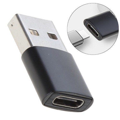 USB Type A Male To USB Type C Female Connector Converter Adapter Charging - Zdjęcie 9 z 12