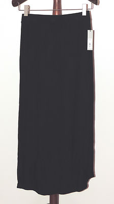 Apt. 9 Black Knit High Low Maxi Skirt Misses size Small NWT 