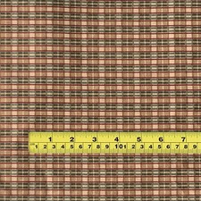Fabric Cotton Plaid 6 Yds Gold Green Tan Red Woven Bags Totes Drapes Sturdy 55 W