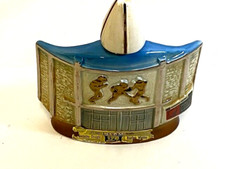 Vintage 1972 Hall of Fame Football Canton Ohio Jim Beam Empty Decanter