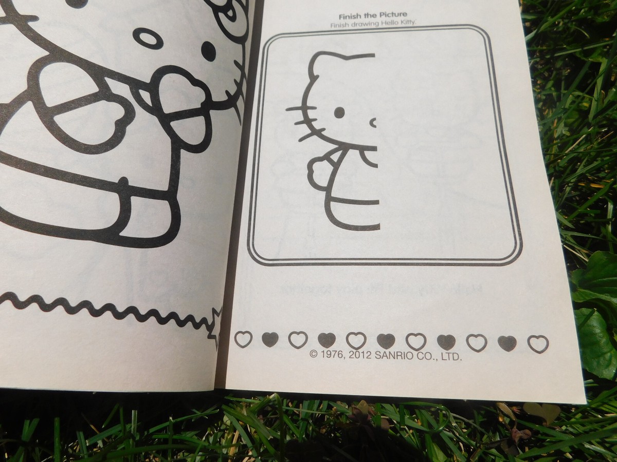 2012 HELLO KITTY Activity Coloring Drawing Matching Book w