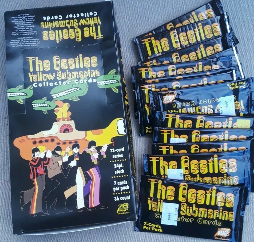 VTG 1999 THE BEATLES YELLOW SUBMARINE COLLECTOR TRADING CARDS W