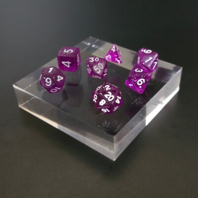Full Set of Dice - Arcane Aura - D4 through D20 - Dungeons & Dragons - D&D