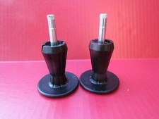 BED FRAME FEET Set Of 2 4" Tall 2.5" Glides Plastic & Metal Center Rail Supports