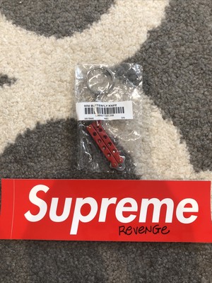 Supreme Mini Butterfly Keychain Red S 
