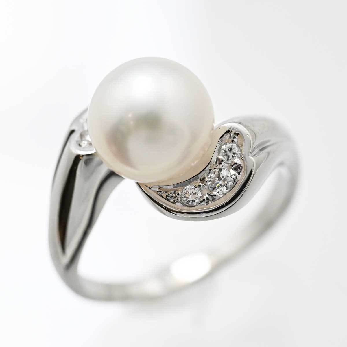 MIKIMOTO PT900 Platinum Pearl 8.2mm Diamond Ring P0017995 | eBay MIKIMOTO PT900 Platinum Pearl 8.2mm Diamond Ring P0017995 | eBay