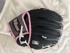 Wilson Baseball Glove LHT Youth Pink Gray