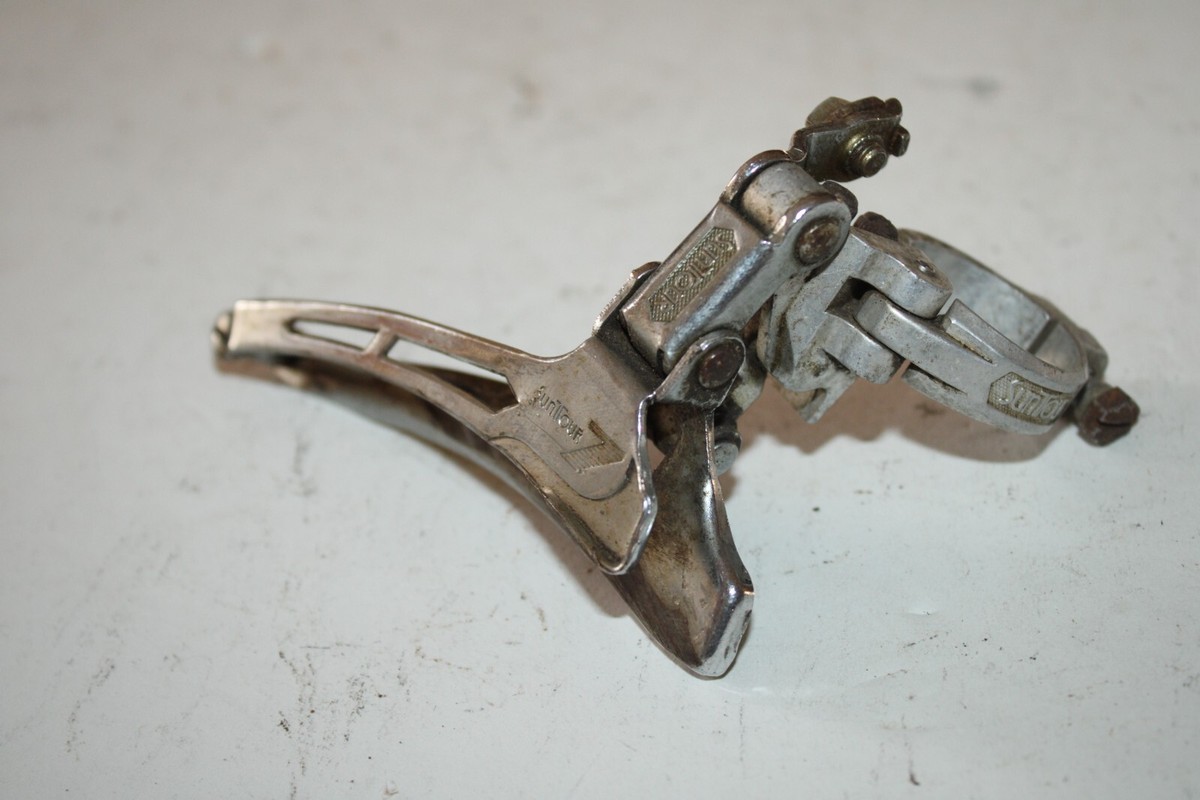 Vintage Suntour 7 Front Derailleur 28.6mm Clamp-On 3x8