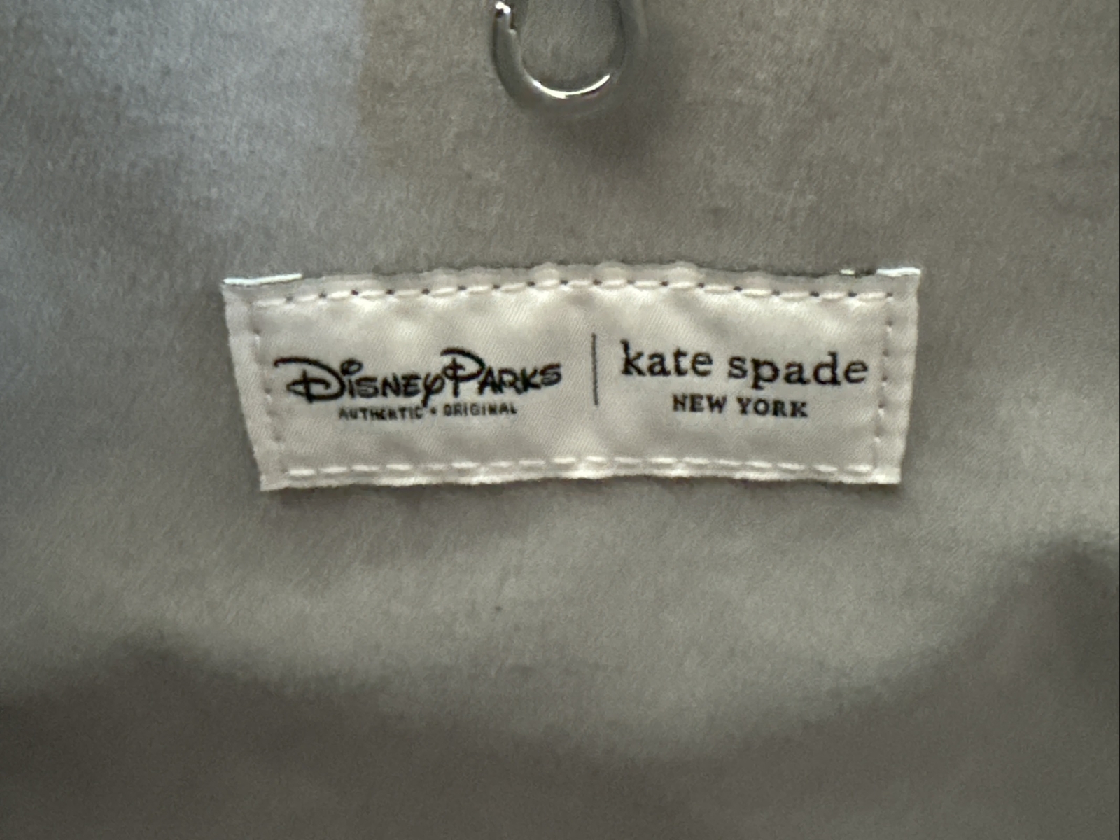 KATE SPADE Disney Parks Exclusive Ivory Silver w/ Wallet Mickey Mouse Icon RARE image 7