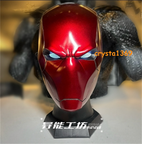 NEW Red Hood Helmet Collectible Cosplay 3D Printed LED Eyes Mask Cosplay Props - Picture 2 of 12