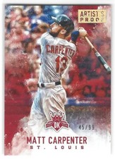 MATT CARPENTER 2017 DIAMOND KINGS GOLD ARTIST'S PROOF #45/99 CARDINALS D2