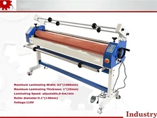 63'' Laminator Electric Manual Cold Laminating Machine with Self-Removing Film