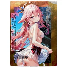 Yae Miko UP - Genshin Impact - Goddess Story Anime Waifu Trading Card