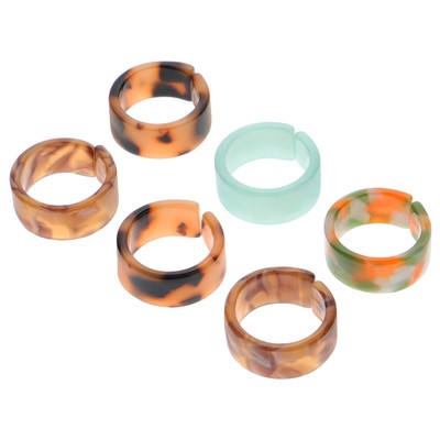 Retro Ringe Harz Stapeln Ringe Harz Bands Kinder Ringe Harz Band Ringe