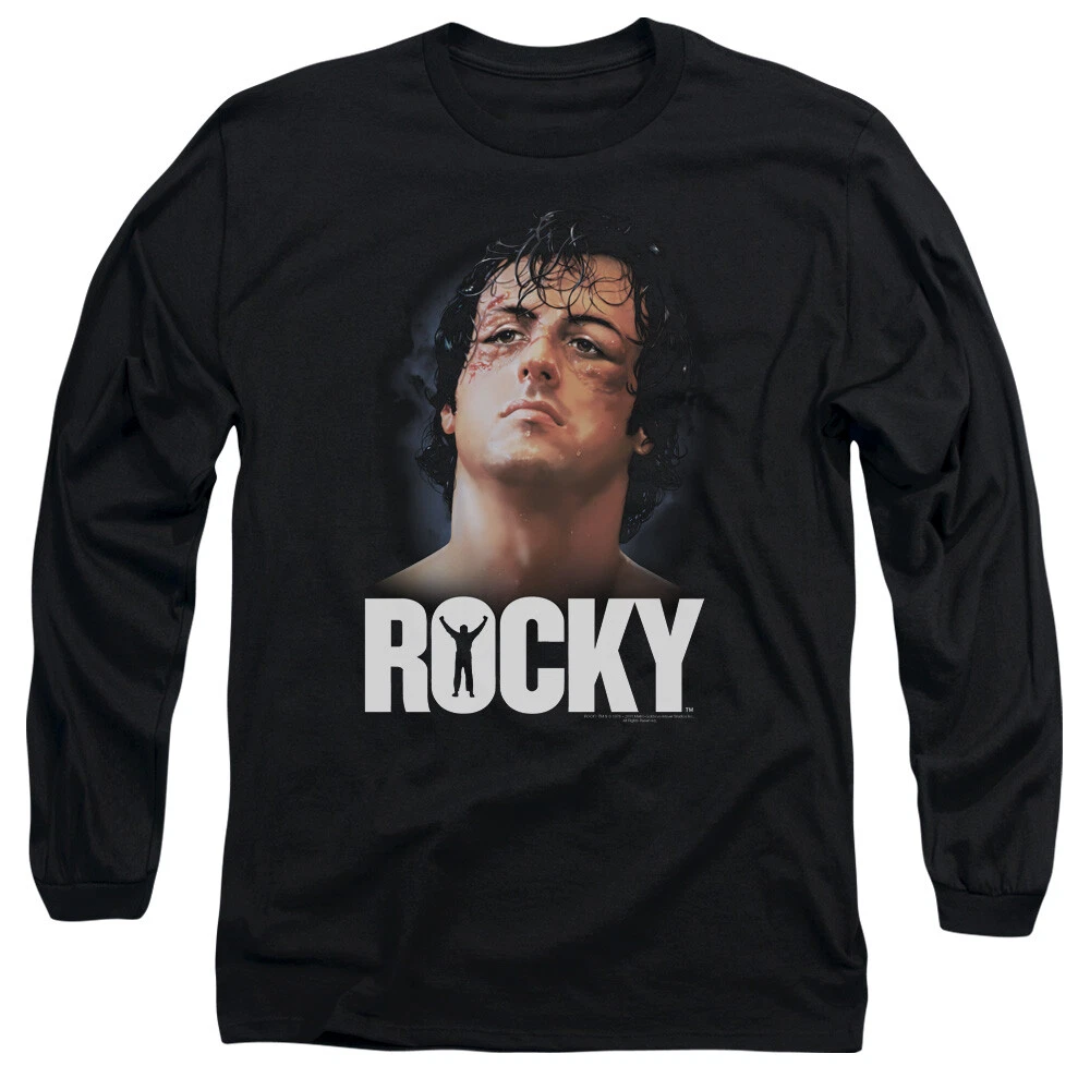 Rocky Licenza Ufficiale Sylvester Stallone Grande e Alto Uomo Maglietta (Nero), 5X-Large