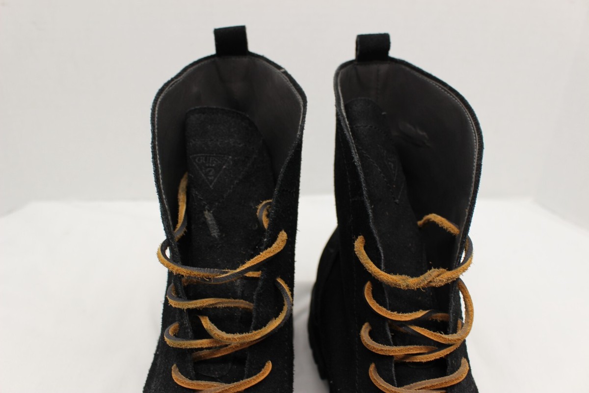 GUESS GM Remmy men sz 8.5 Black leather suede ankle boot shoe sneaker GUESS GM Remmy men sz 10 SM black leather suede ankle boot  main image 2