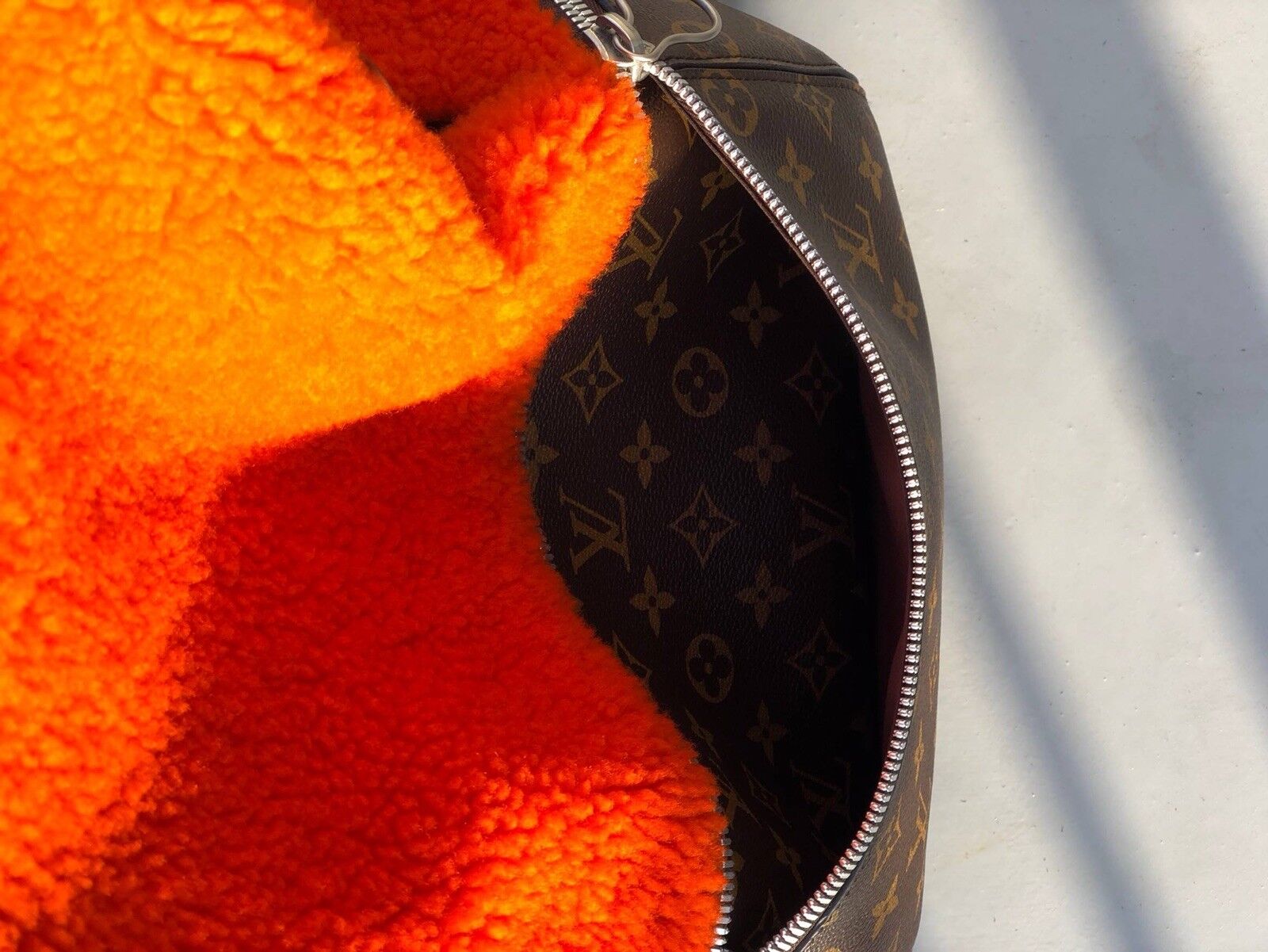 Louis Vuitton Limited Edition Monogram Blue Fleece Pack Marc Newson Backpack  - Yoogi's Closet