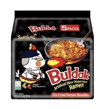  Korean Buldak Noodles Stir-Fried Ramen - Hot Chicken Flavor, 5 Packs* 4.94oz