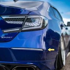 Clear LED Rear Bumper Reflector Lights for 10th Gen Honda Accord 2018-2022 Lamps