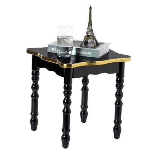 Versatile Square Wooden Side Table - Living Room Accent End Table with Rustic