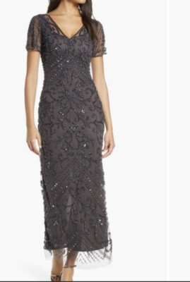 Pisarro Nights Mom Of Bride Or Groom  Or Wedding Guest Totally Made Beaded Dress