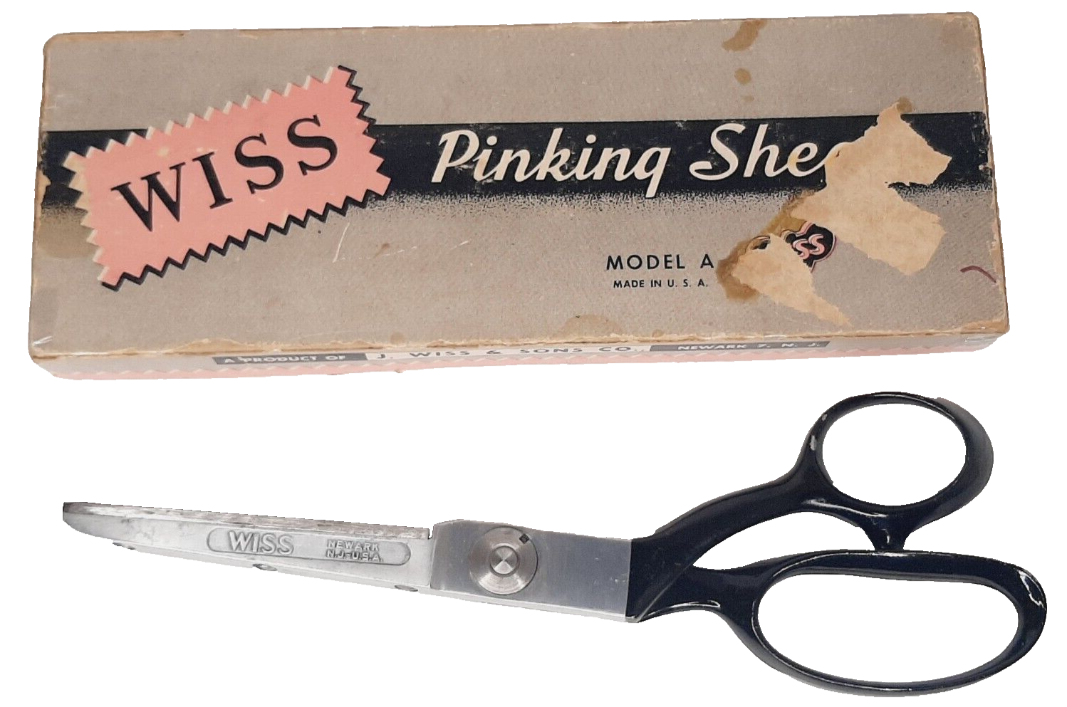 WISS Pinking Shears Model A Vintage Heavy Duty Professional Scissors w