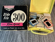 ~150 Color Slides 1950s-60s-70s in Opta-Vue Case Kodachrome Plastichrome & More