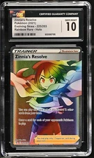 CGC 10 Zinnia's Resolve Rainbow 225/203 SWSH Evolving Skies 2021 Pokemon Card