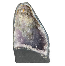 Flower Amethyst Cave With Hematite Inclusions & Rainbows  - A