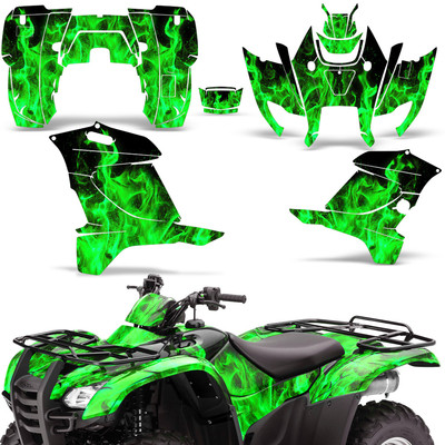 ATV Graphics Kit Decal Sticker For Honda Rancher AT 420 2007-2013 ICE GREEN