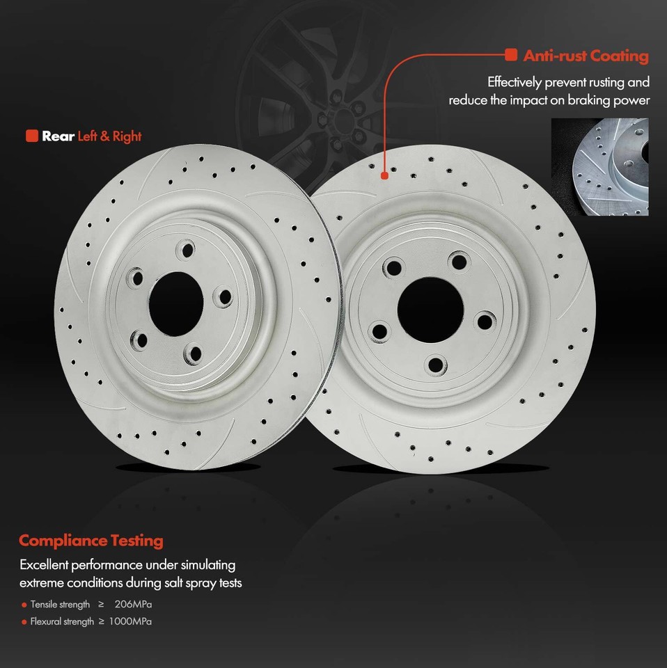 EBC RK1603 EBC 03-06 Jaguar XJR 4.2 Supercharged Premium Rear Rotors main image 1